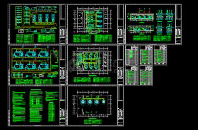 某地廠區(qū)制冷機房系統(tǒng)設(shè)計CAD圖紙
